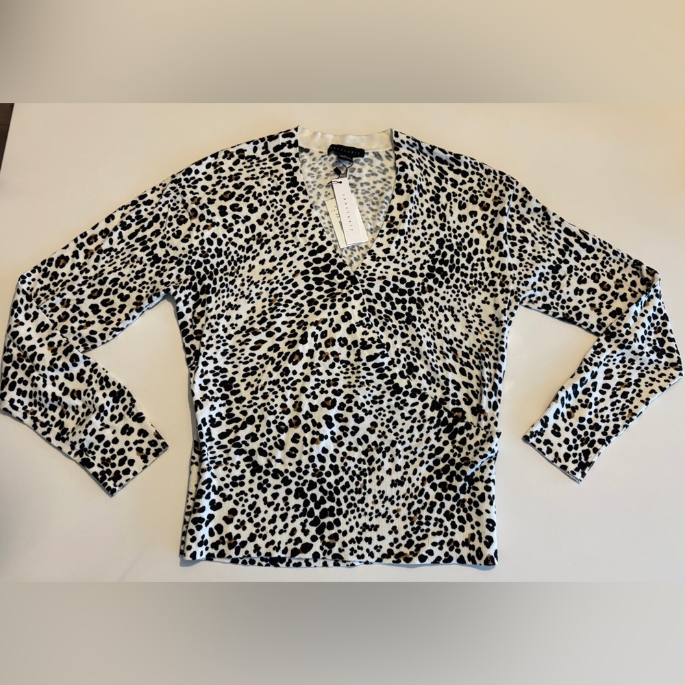 Chic Animal Print Long Sleeve Blouse